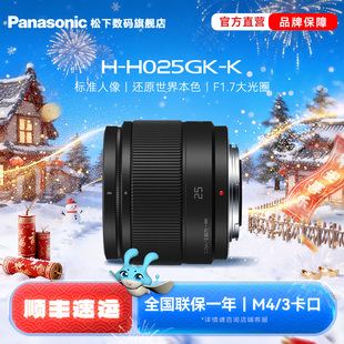 【旗舰店】松下H025 25mm/F1.7大光圈人像静物定焦镜头 M43卡口