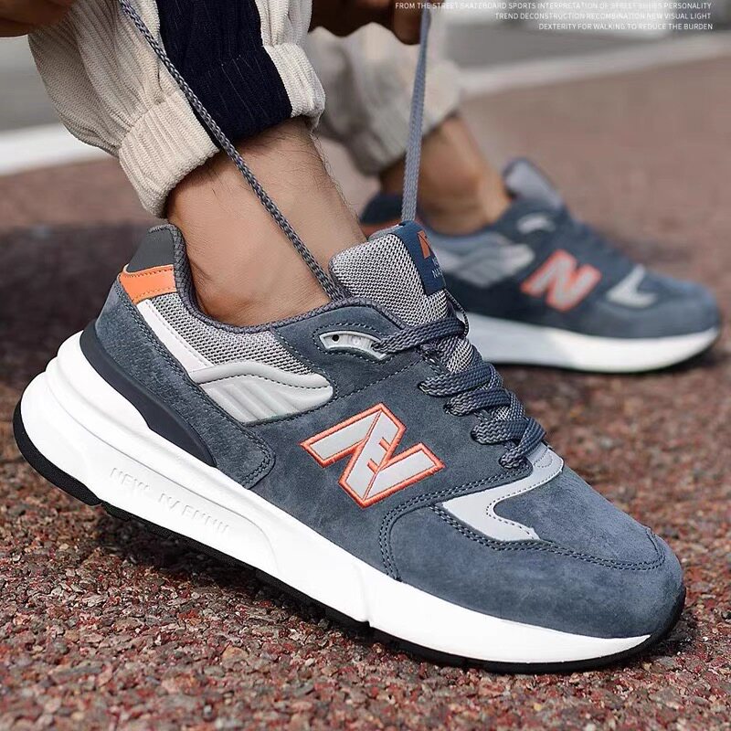 n字鞋官方正品运动鞋百搭休闲男鞋春秋新款n字鞋真皮经典跑步鞋