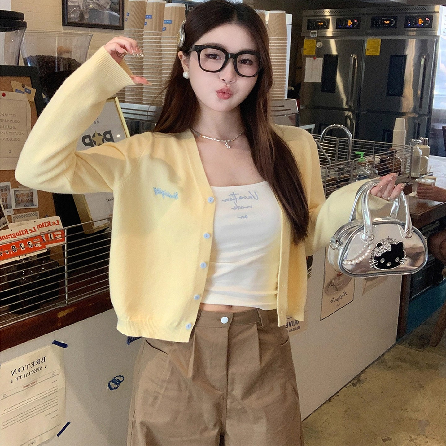 针织开衫外套女2025新款春秋季