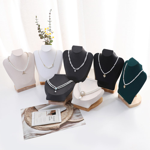 实木项链展示架人像模特首饰架