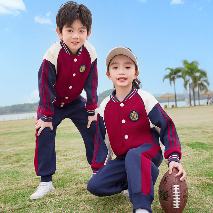 幼儿园园服三件套小学生校服春秋装儿童班服夏季中学生运动服套装