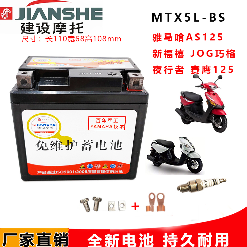 雅马哈巧格踏板车电池