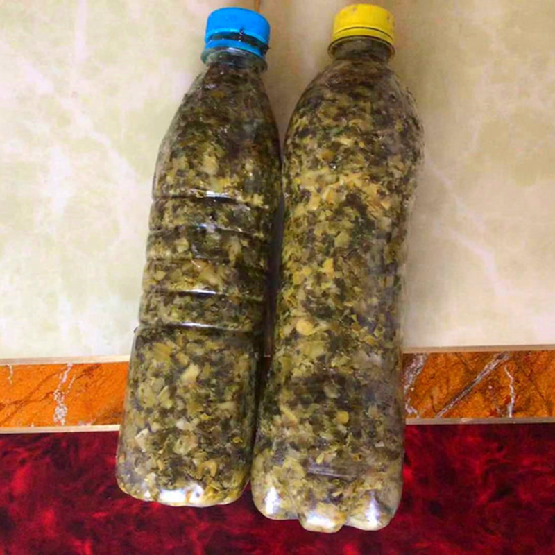 江西赣南大余纯手工酸菜虽然丑点可不会坏4瓶一酸芋荷2瓶下-饭菜