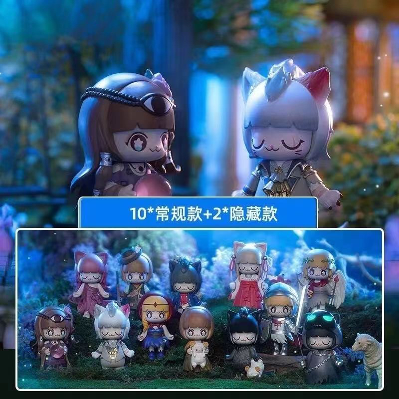 正版Kimmy&Miki狼人杀第一弹系列盲盒潮玩具摆件手办公仔娃娃