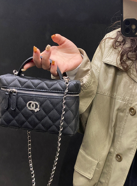 小香风25B星星LP饭盒包斜挎包女包2025新款包包简约百搭大气手提