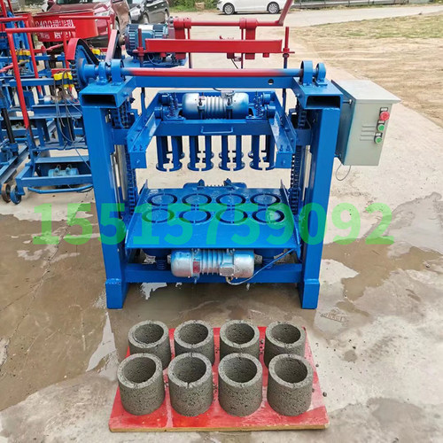 全自动小型马镫彩砖免烧空心砖机