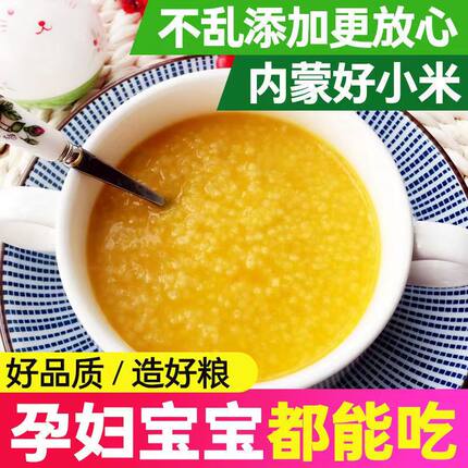 内蒙古赤峰黄小米真空包装金苗新米煮粥糯油小米月子粥宝宝粥杂粮
