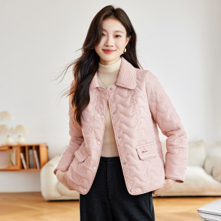 轻薄棉衣女短款 宽松显瘦气质百搭保暖小棉袄棉服外套 2025秋冬新款