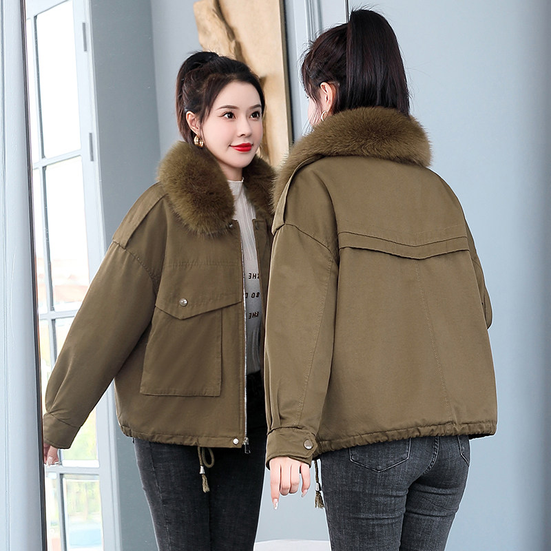 派克服女冬装2025年新款百搭棉袄加厚棉衣小个子短款羽绒棉服外套