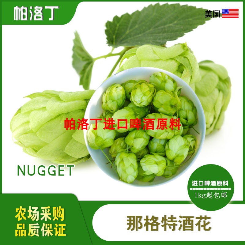 美国进口Nugget拿格特啤酒花颗粒 那盖特啤酒花 精酿原料50g/1kg 粮油调味/速食/干货/烘焙 特色/复合食品添加剂 原图主图