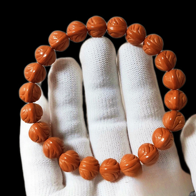 秦岭野生小桃核1.0mm佛珠手串油性大皮质不错菩提男女款一件批发