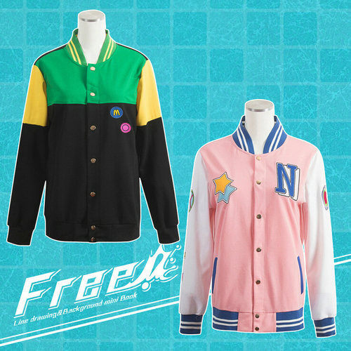 Free!男子游泳部卫衣服 岩鸢高中ED运动服 橘真琴 叶月渚 cos外套