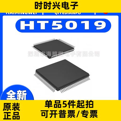 全新原装HT5019封装 LQFP-48单片机(MCU/MPU/SOC) IC芯片微控制器