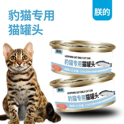 朕的豹猫狸花猫通用三文鱼鸡肉