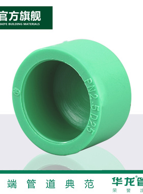 绿色 PPR水管配件管件 PPR堵帽热熔管堵头管帽20 25 32管盖4分6分