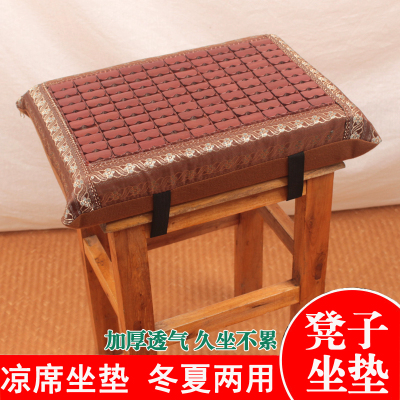 员工凉席坐垫加厚学生教室凳子屁垫夏季办公椅竹垫服装厂板凳软垫