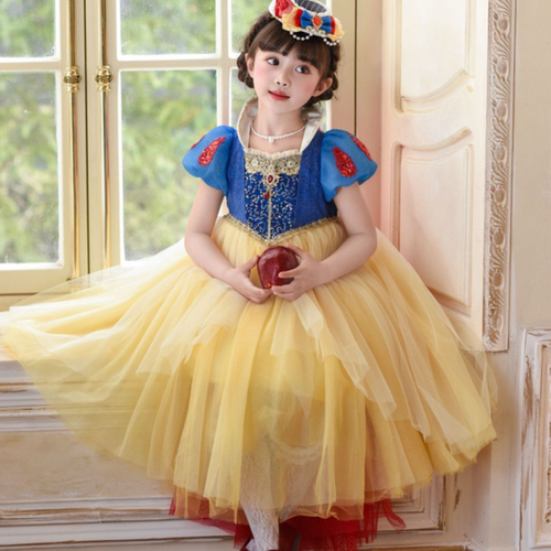 春夏女童白雪公主裙万圣节演出