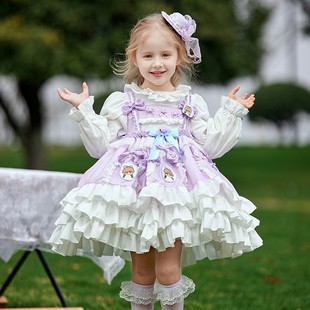 2024春装 超洋气女童洛丽塔Lolita公主裙卡通礼服生日裙连衣裙 新品