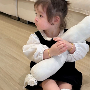 2026秋冬新款女童超洋气赫本风气质小黑裙女宝宝气质背心裙套装裙