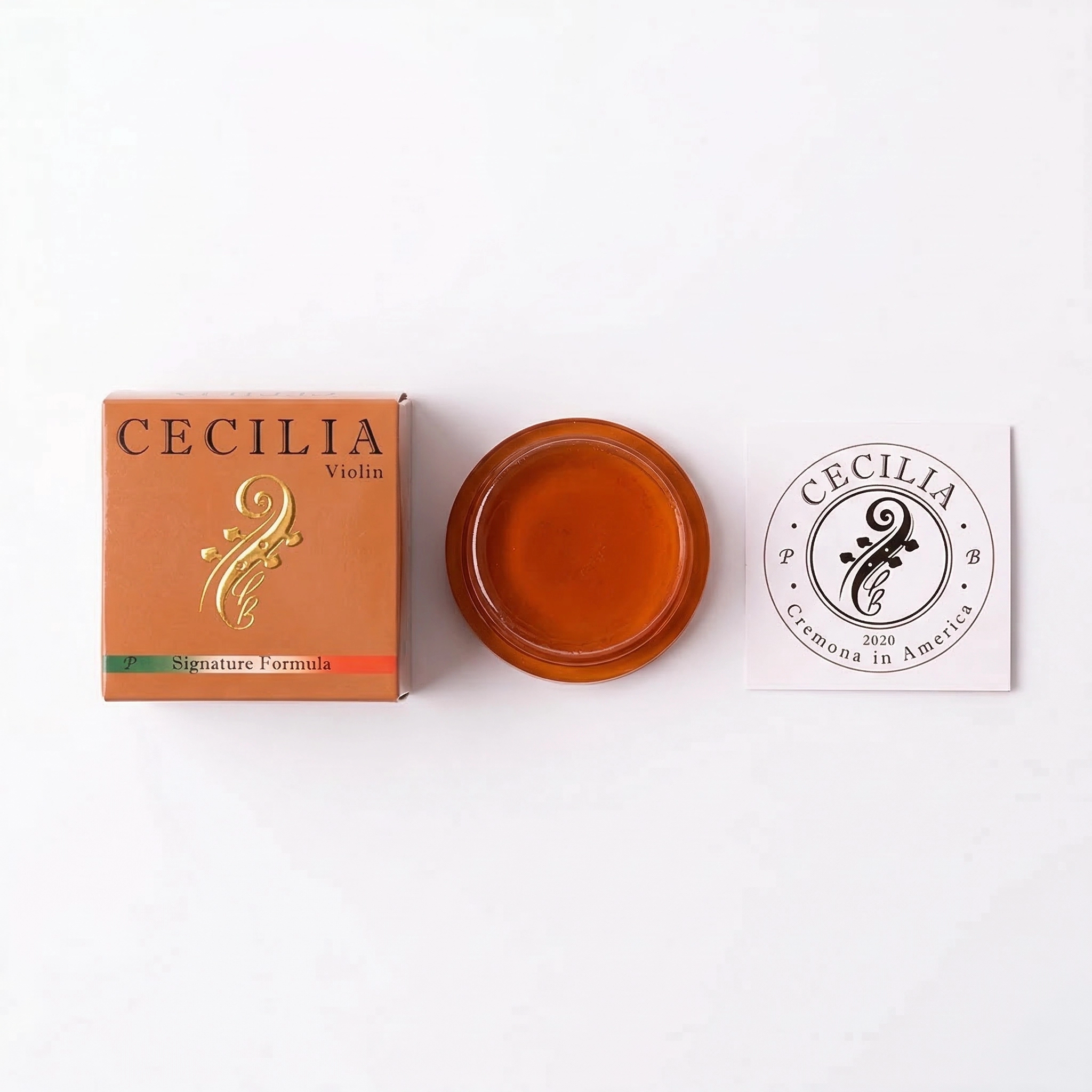 塞西莉亚CECILIA小提琴松香美国制造专业演奏级松香琥珀签名款