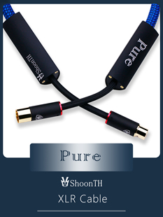 舜仕ShoonTH XLR平衡线信号线音箱功放音响连接线蓝色 Pure