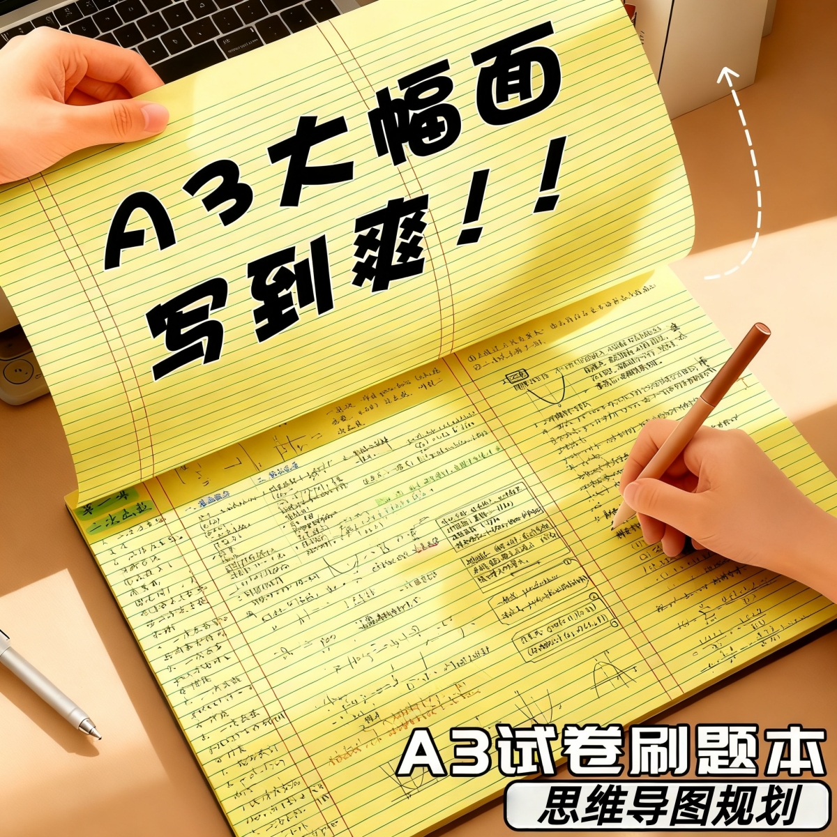 A3拍纸本试卷型做题笔记本