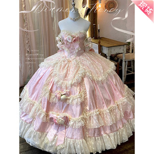 【恋与玫瑰】恋人爱意·浪漫公主风成人礼花嫁婚纱礼服可订婚结婚