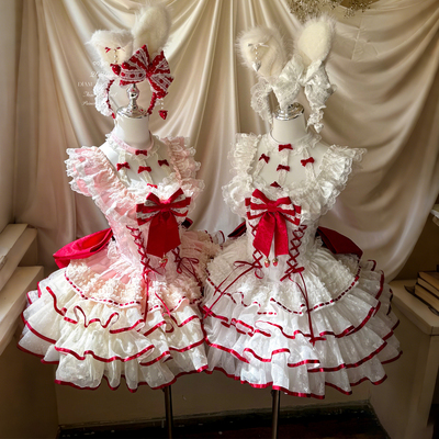 爱神草莓-红粉+红白仙女裙玫瑰