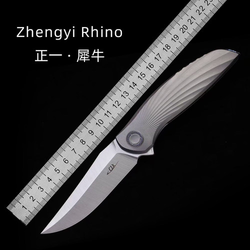正一犀牛Flipper折叠刀钛马M390