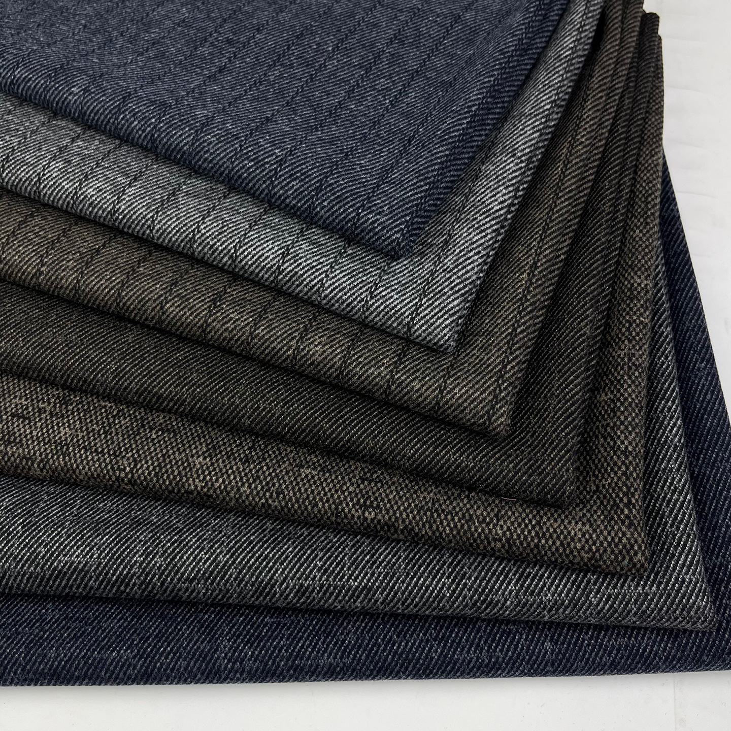 新款秋冬加厚色织条纹提花格子纹弹力面料仿羊绒大衣裤子裙子面料