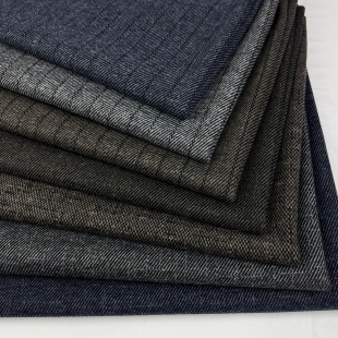 新款秋冬加厚色织条纹提花格子纹弹力面料仿羊绒大衣裤子裙子面料