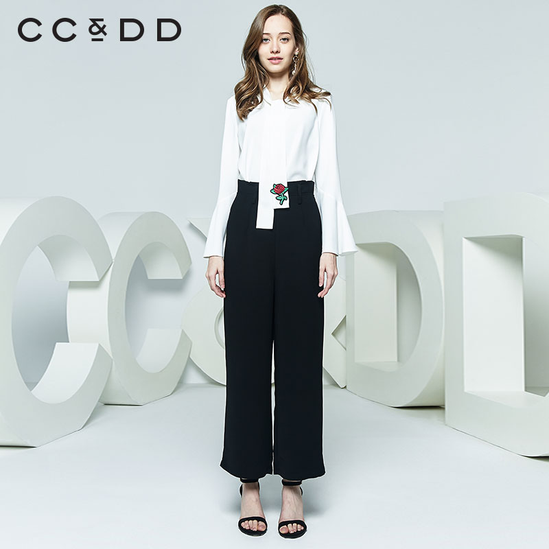 CCDD2018秋装新品专柜正品气质淑女印花长袖衬衫女时尚宽松上衣|ruв категории Женская одежда, рубашка - от Buy2taobao.com для оказания профессиональной услуги покупки агента Taobao
