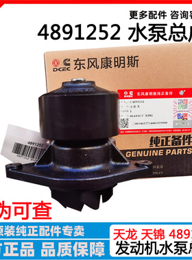 适用于东风天龙天锦ISDE/ISBE电控发动机C4891252水泵1307DB-010