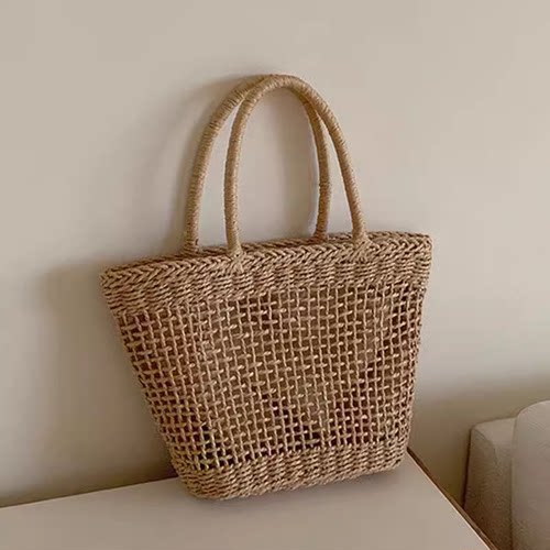 2024夏季大容量藤编包草编织包女