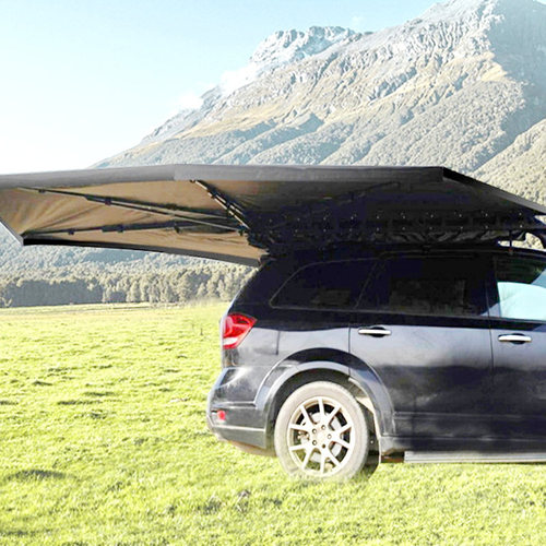 扇形五角户外360°270°180°度遮阳防雨旋转天幕车后旁侧边帐篷