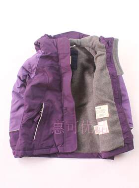 冲锋衣加绒棉服儿童冬季