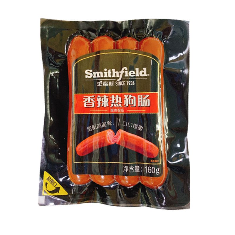 Smithfield史蜜斯香辣热狗肠160g即食香肠早餐肠