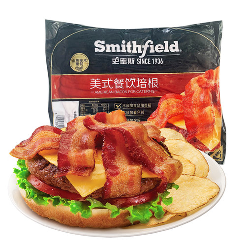 美式餐饮1000g原切培根食品肉片
