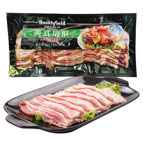 smithfield美式培根切片早餐