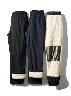 石墨烯发热棉裤男冬季加绒加厚东北外穿保暖裤子外贸男裤休闲长裤