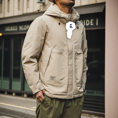 山系户外运动工装派克羽绒服