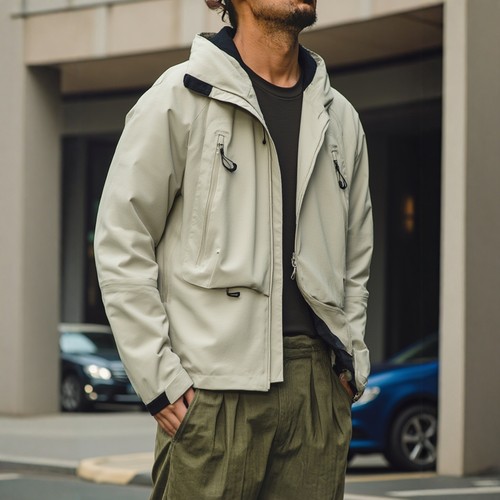 山系户外运动轻量化机能冲锋衣