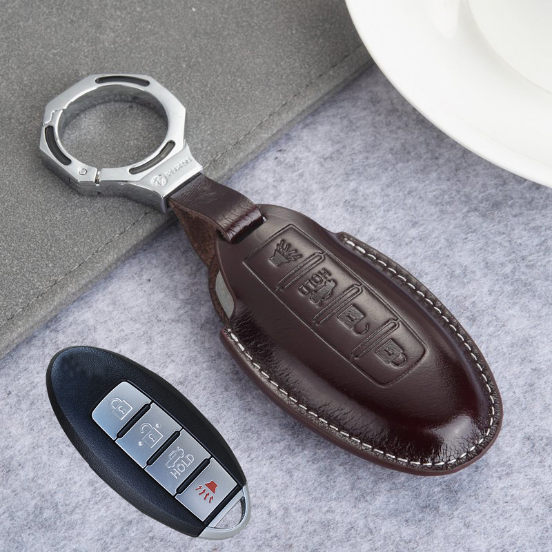 钥匙包英菲尼迪头层牛皮钥匙套