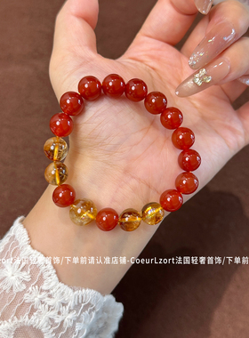 天然巴西黄水晶女招财转运
