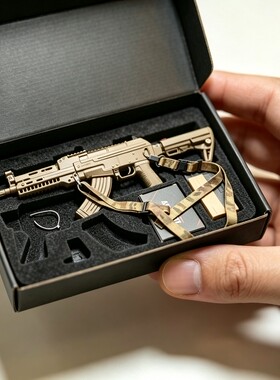 兵人1比16AKS47玩具摆件AK风暴任祥升级改装金属前节护木117鱼鼓