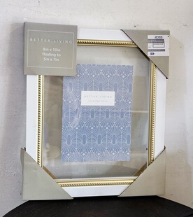 外贸孤品美式金色复古照片相框装饰画框墙上挂饰8x10英寸PVC材质