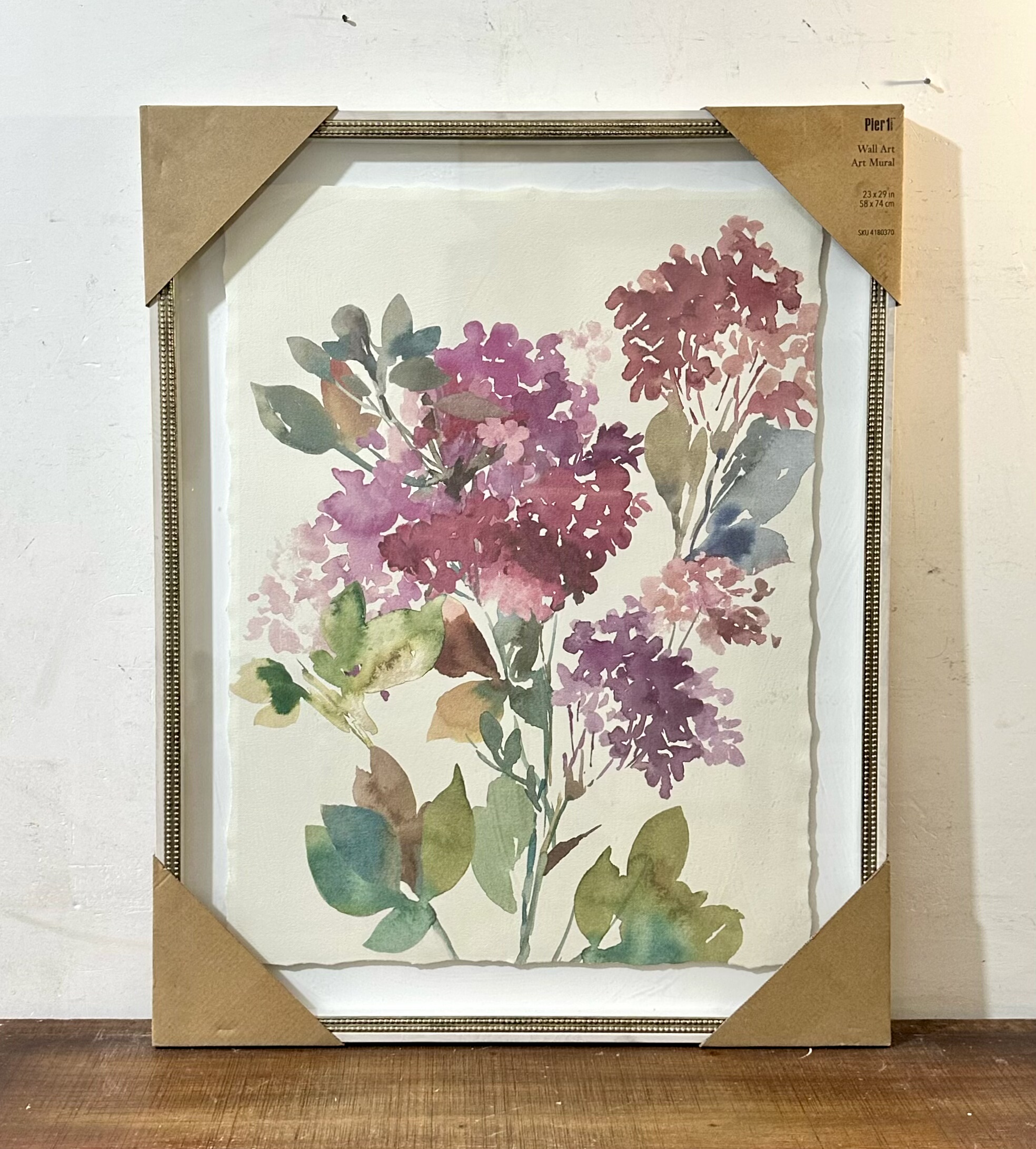 孤品vintage蓝格子花瓶装饰画玻璃面装饰画 家居装饰画 墙面装饰