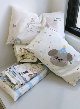 【床品定制】100%纯棉枕头套儿童婴儿新生宝枕卡通儿童枕套55x35
