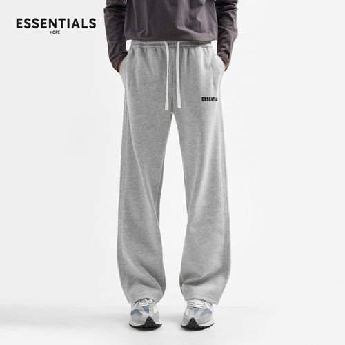 ESSENTIALS HOPE秋冬季直筒休闲卫裤男士宽松百搭加绒加厚运动裤