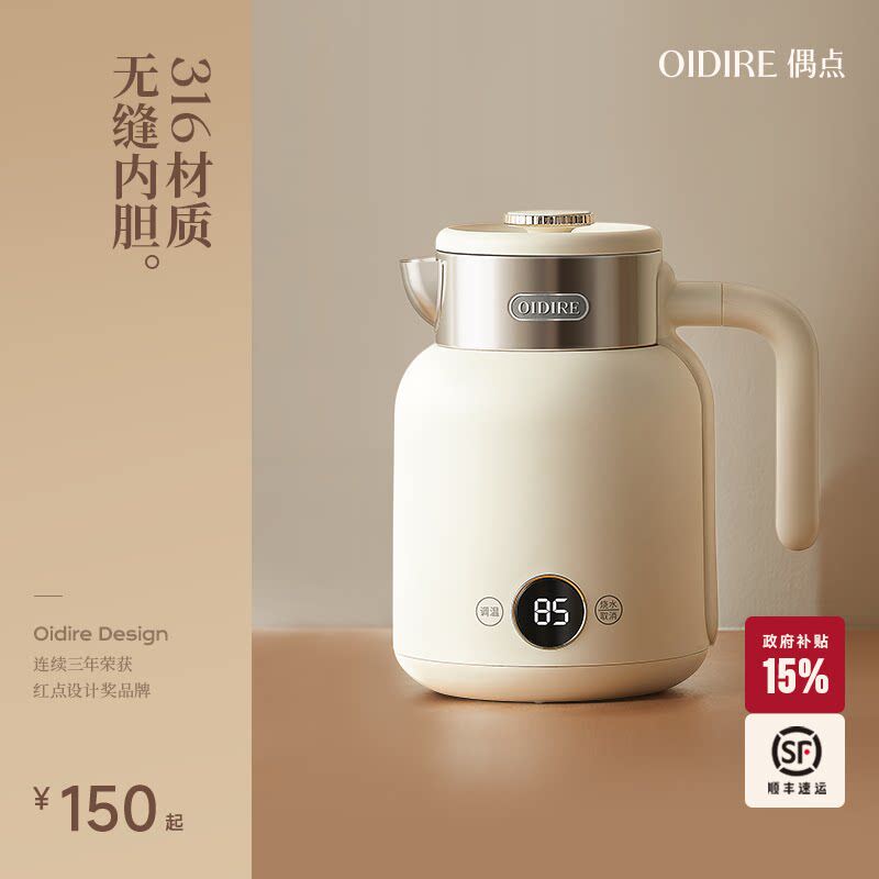 110V电热烧水壶开水壶家用小型便携式保温一体出口美国台湾小家电